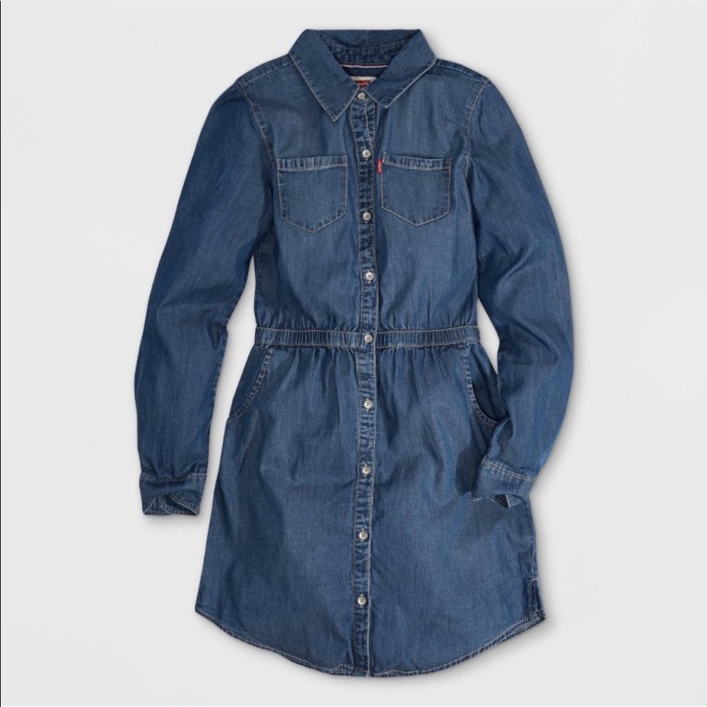 LEVI’S Girl Long Sleeve Denim Dress